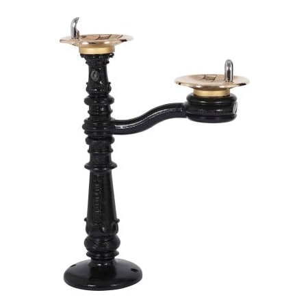 Acorn Controls Acorn Murdock Classic Barrier Free Push Button Bi-Level Outdoor Drinking Fountain - Round M-C76-2B